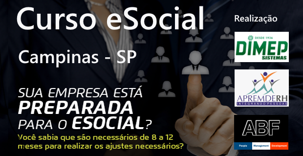 Inscrição Curso eSocial – Campinas – 23/11/2017