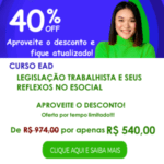 CURSO: LEGISLAÇÃO TRABALHISTA E SEUS REFLEXOS NO ESOCIAL