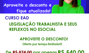 CURSO: LEGISLAÇÃO TRABALHISTA E SEUS REFLEXOS NO ESOCIAL